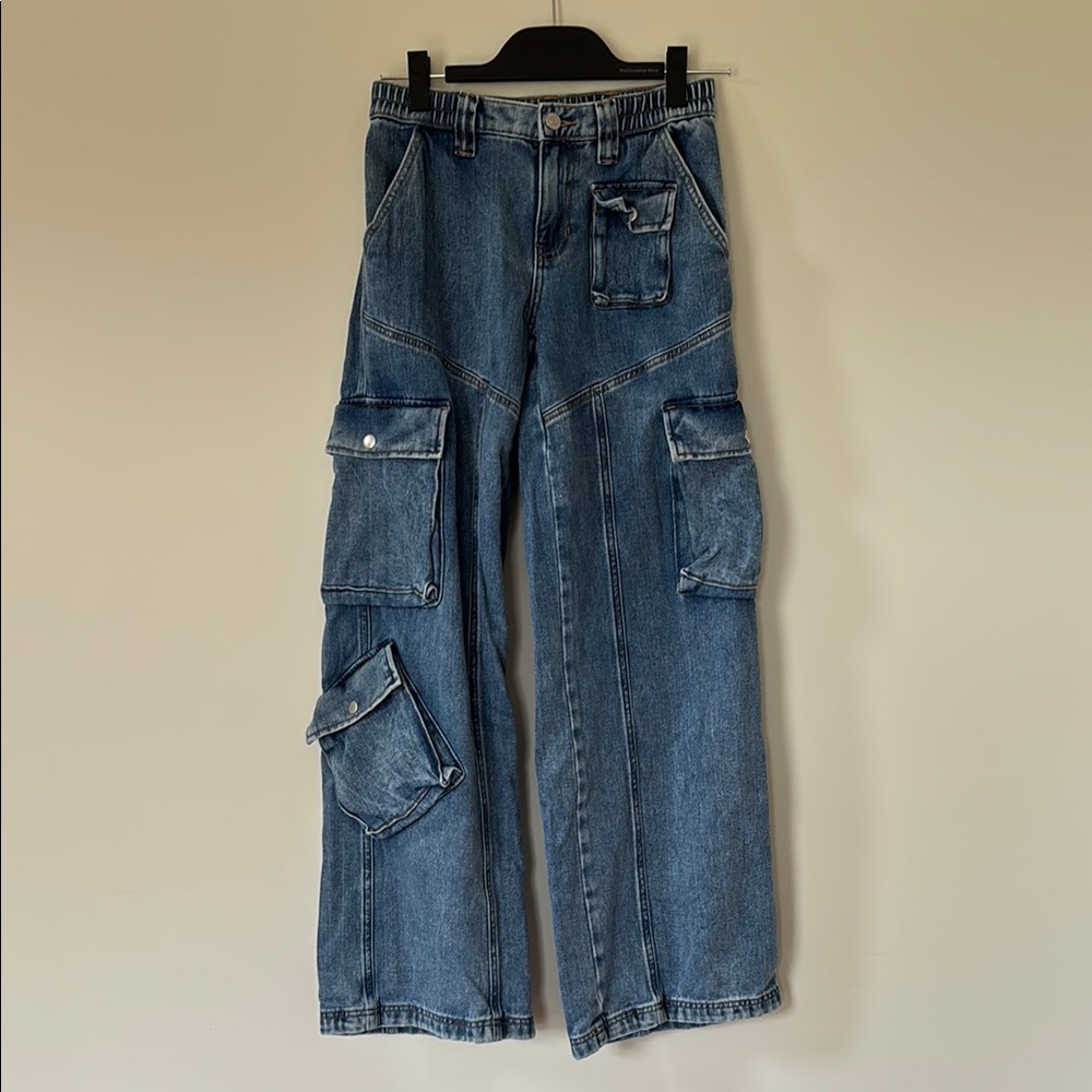 PacSun Blue Cargo Jeans